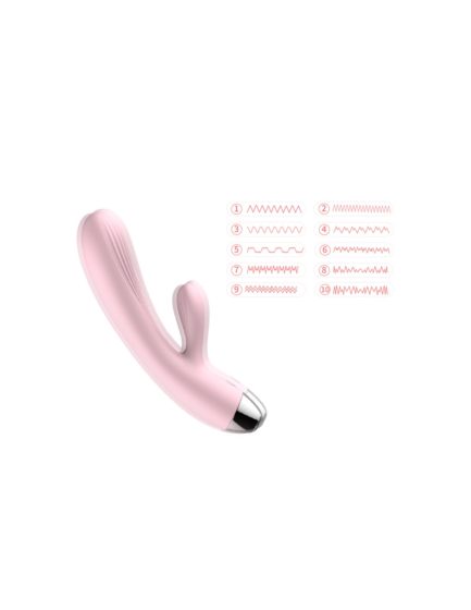 Silicone Vibrator wibrator wielofunkcyjny króliczek z opcją nagrzewania 2